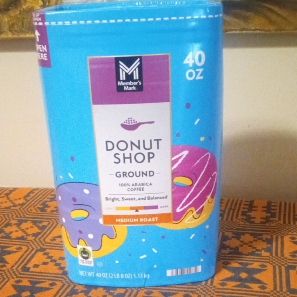 Member's Mark Donut Shop Ground Coffee, Blue